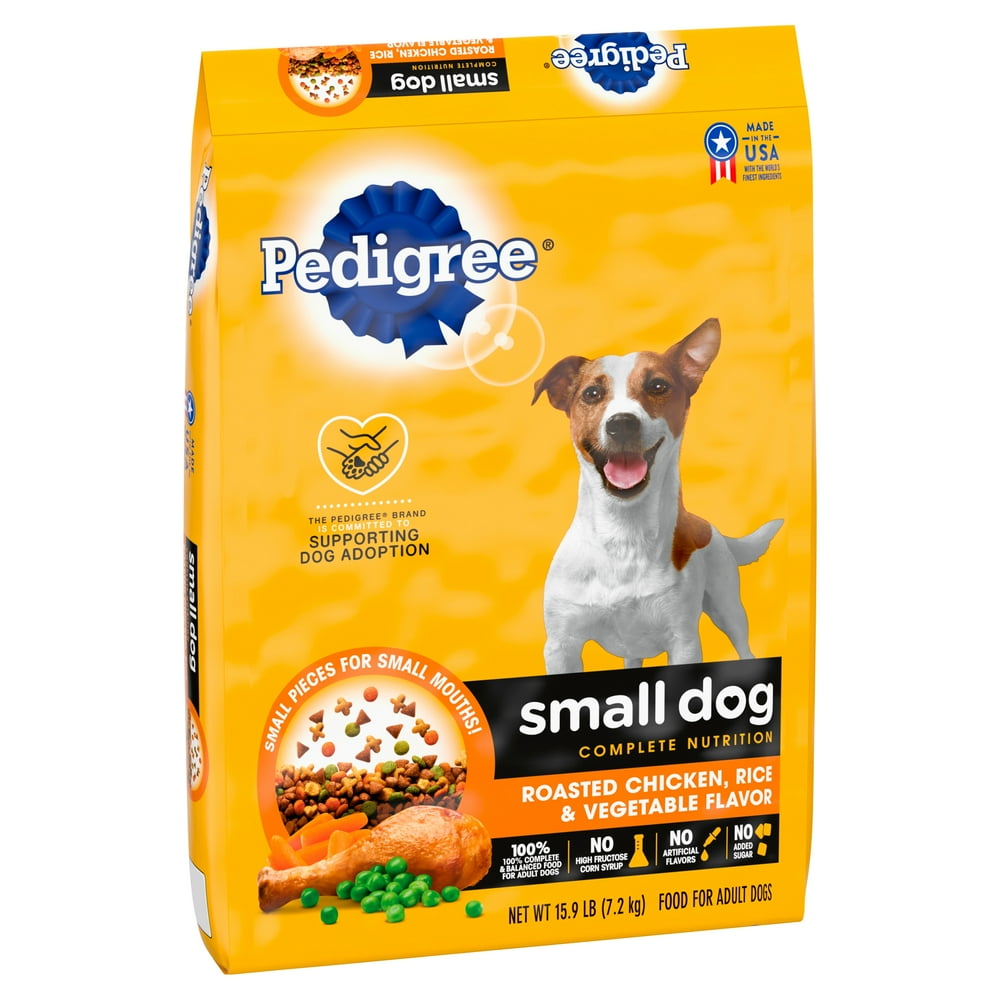 Pedigree Small Dog Roasted Chicken, Rice & Vegetable Flavor Food for