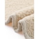 thumbnail image 5 of Chaqueta de forro polar con capucha para mujer GRACE & GRANDEUR, talla grande, de manga larga, con botones, abrigo casual de teddy con bolsillos, 3X beige, 5 of 5