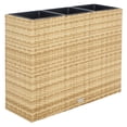 thumbnail image 6 of SAFAVIEH Rita Solid Glam Wicker Patio 3-Pot Flower Rack, Natural, 6 of 12