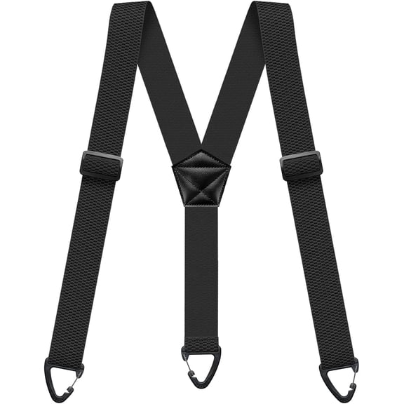 OQRKI Men’S Hidden Suspenders Heavy Duty Adjustable Elastic Braces under Clothes with Loop for Jeans