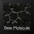 thumbnail image 2 of Gibbons, Lauren 12x12 Black Modern Framed Museum Art Print Titled - Beer Molecule 2, 2 of 5