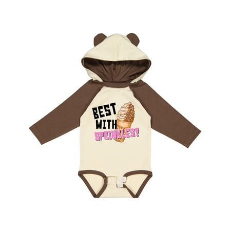 

Inktastic Best with Sprinkles Ice Cream Twist Cone Boys or Girls Long Sleeve Baby Bodysuit