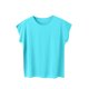 thumbnail image 2 of Fiudx Ropa de Mujer Camiseta de Manga Corta de Color Sólido Suelta Informal de Moda para Mujer Top de Manga Corta, 2 of 4