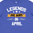 thumbnail image 4 of Inktastic legends are born in april Youth T-Shirt, 4 of 5