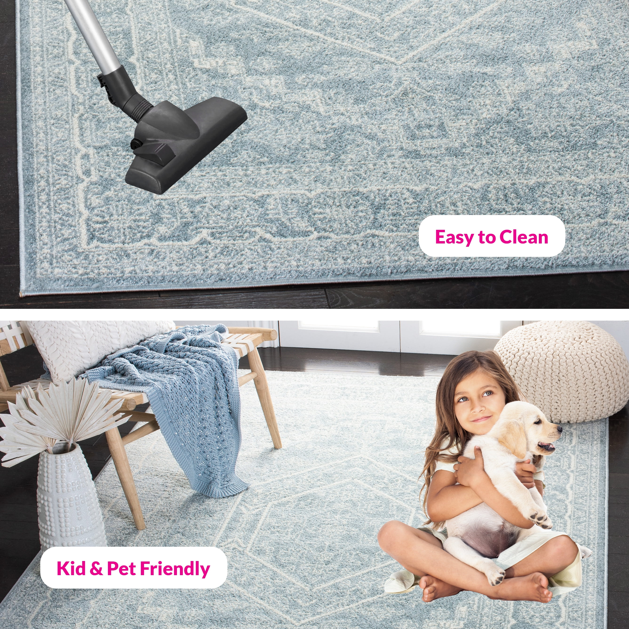 Safavieh Adirondack Xavier Oriental Area Rug, Slate/Ivory, 8' x 10'