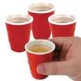 thumbnail image 2 of Red Mini Party Cup Shot Glasses Pack Of 100, 2 of 3