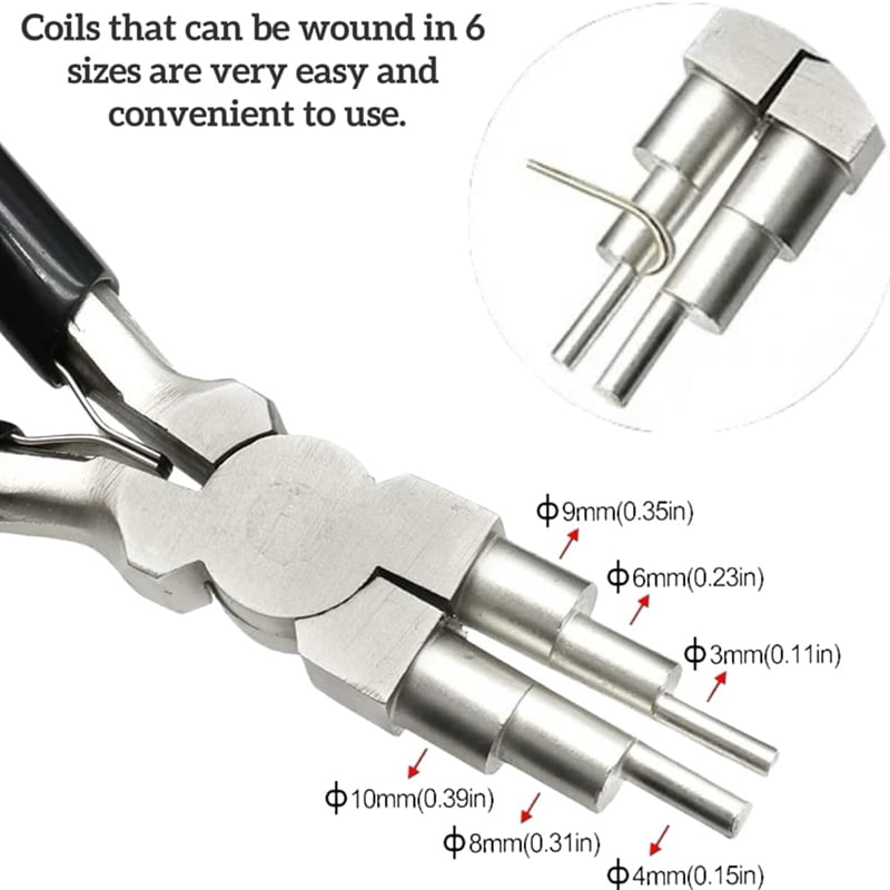 1set x wire wrapping tools for jewelry making-As Shown