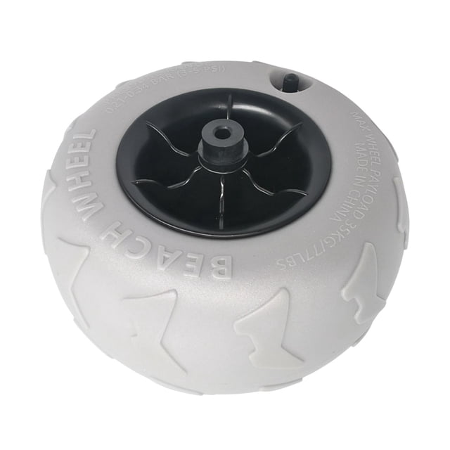 Accesorios para ruedas de carritos de playa, reemplazo directo, durabilidad, inflable premium Diámetro del orificio: 125 mm