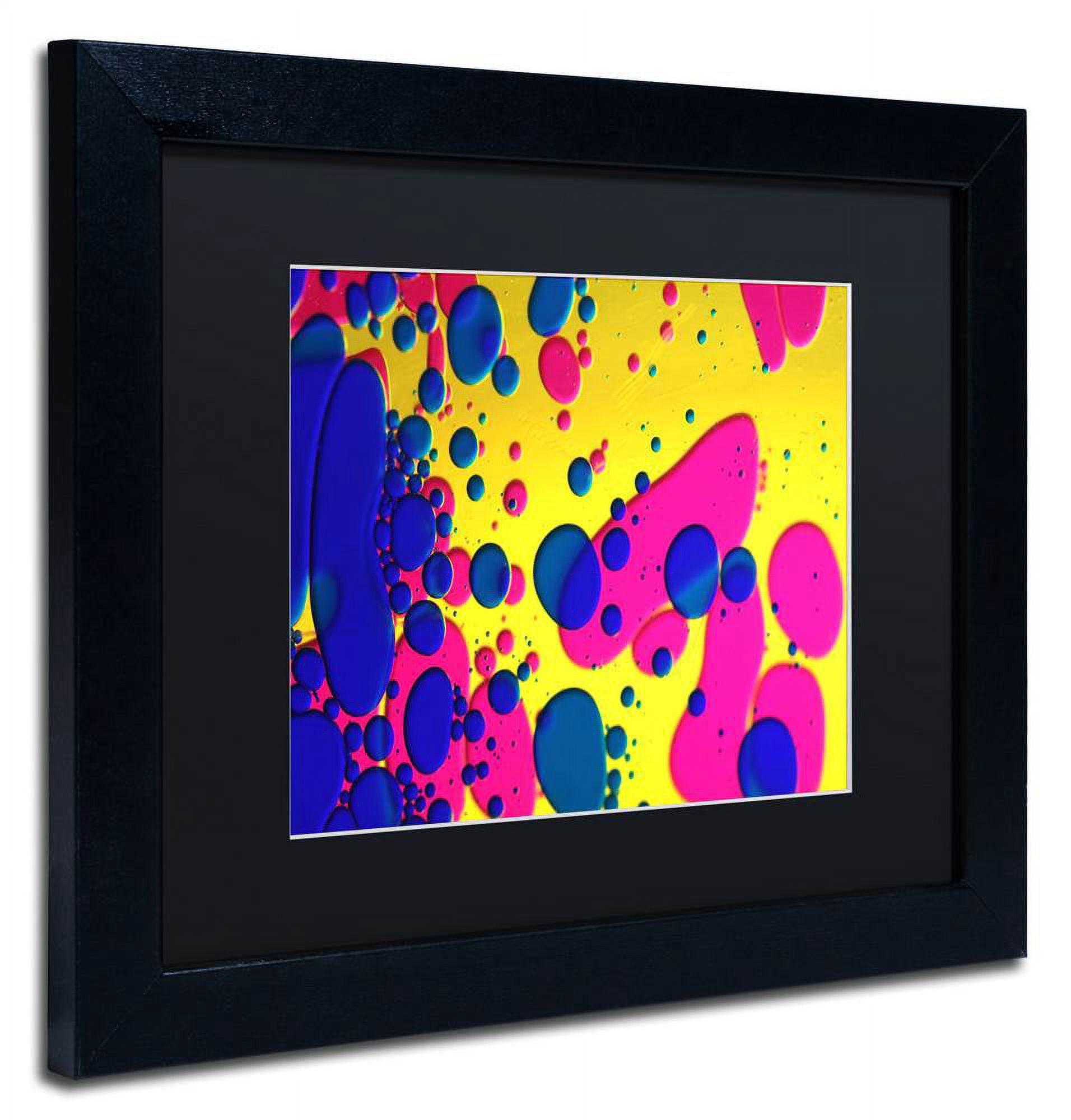 Trademark Fine Art "Colour Fun V" Canvas Art by Beata Czyzowska Young, Black Matte, Black Frame