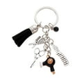 thumbnail image 4 of 4Pcs Hairdryer Keychain Under $5! Yannianjz Hair Stylist Keychain, Barber Tool Keyring with Hair Dryer Scissors Comb, Gift for Hairstylists, Salon Professionals, Beauticians, 4 of 9
