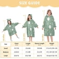 thumbnail image 3 of Wearable Blanket with Sleeves and Pocket Oversized Hooded Sweatshirt 3-14 YR Cartoon Winter Elements M, 3 of 7