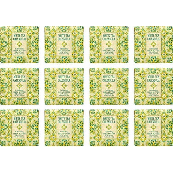 Greenwich Bay Trading Company 1.9oz Soap Bulk Packs of 12 (White Tea Calendula)