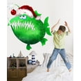 thumbnail image 2 of Wallhogs Christmas Angler Cutout Wall Decal, 2 of 2