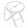 thumbnail image 2 of Mesa Plegable Redonda para Exterior 60cm NATERIAL EMYS, 2 of 7