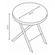 thumbnail image 2 of Mesa Plegable Redonda para Exterior 60cm NATERIAL EMYS, 2 of 7