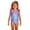 Blue, variant on ibiyuan Girls One Piece Swimsuit Kids Adjustable Strap Cute Camisole Ruffle Bathing Suits Lightweight Cutout Girls Swimsuit Size 8 Colorful Contrast for Swim Team Beach Swimwear