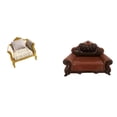 thumbnail image 1 of Sofá De Madera En Miniatura, Sillón Individual, Modelo Artesanal, Simulación De Muebles, Juguete Para Casa De Muñecas 112, Bricolaje, Micropaisaje, Habitación, Decoración De Regalo., 1 of 8