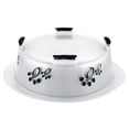 thumbnail image 2 of Iconic Pet Color Splash Designer Oval Fusion Bowl in Gray- Small - Set of 2, 2 of 7