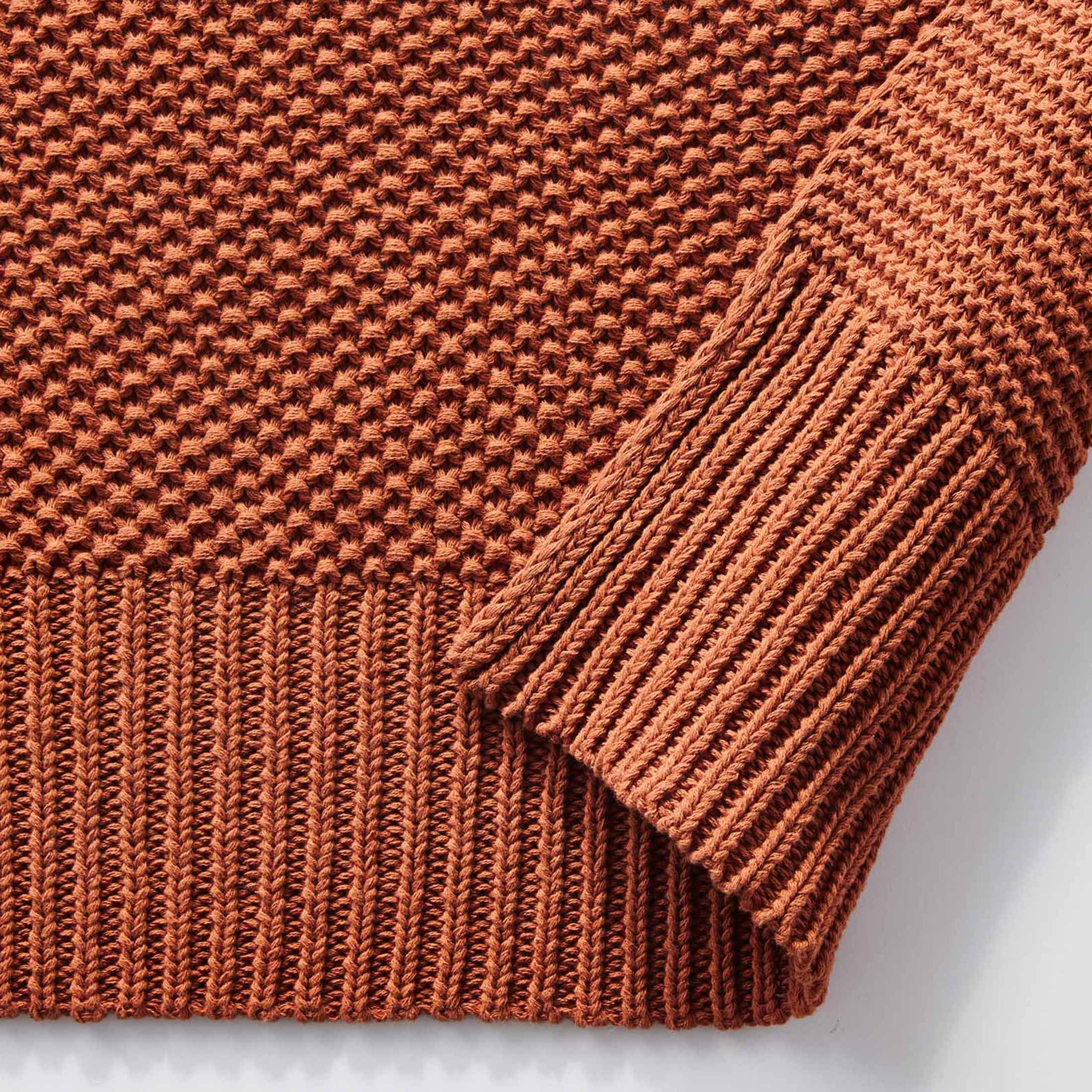 Better Homes & Gardens Copper Cotton-Blend Chunky Knit Throw, 50" x 60", 2.3 lb, All Ages