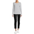 thumbnail image 3 of Time and Tru Women's Cami, Thermal and Long Sleeve T-Shirt, 3-Pack, 3 of 5