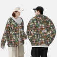 thumbnail image 3 of Kdxio Alcohol Bottles Print Women Men Sun Protection UPF 50+ Jackets Zip Up Long Sleeve Hoodie Hiking Lightweight with Pockets, 3 of 5