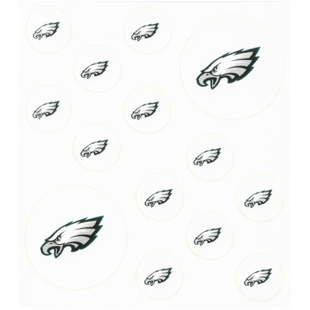Rico Industries Inc. Philadelphia Eagles Peel & Stick Nail Tattoos 14 ct (Best Eagle Tattoo Artist)