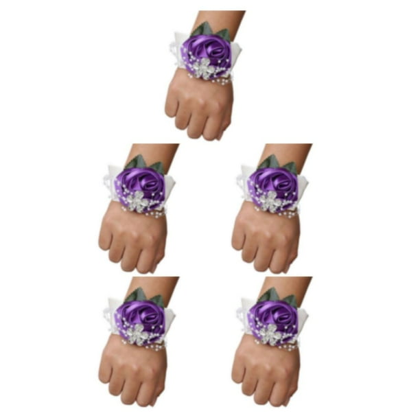 Toystoory elástica única de tela con materiales para ocasiones especiales ramillete de muñeca rosa de larga duración N8 púrpura Type2 NO2
