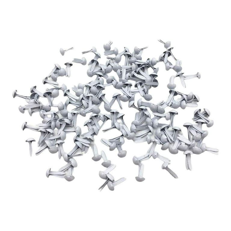 200pc Mini Brads Round Paper Fasteners for Craft Stamping