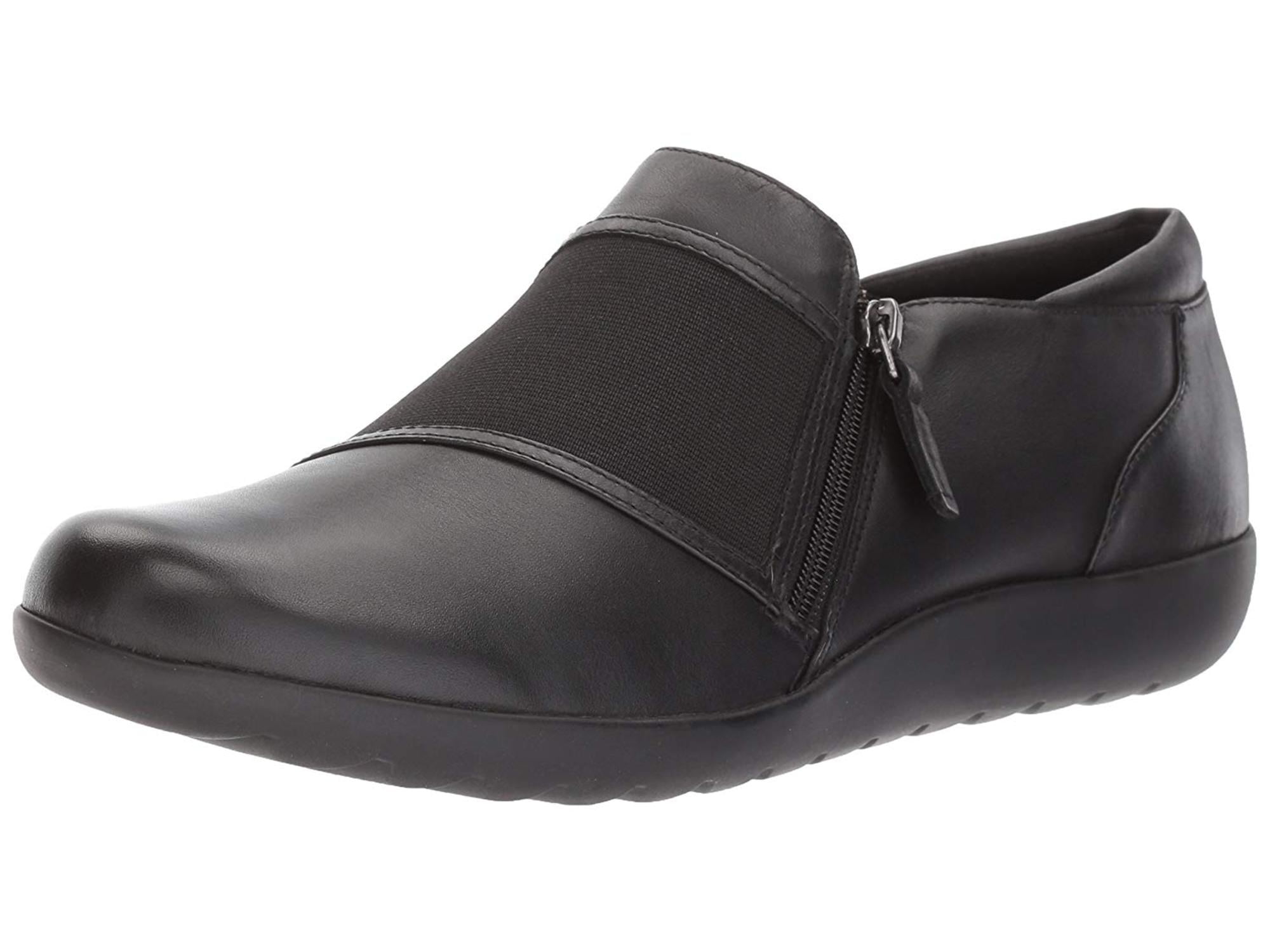 round toe clarks loafers womens