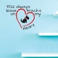 thumbnail image 1 of Custom Decals You always leave tracks on my heart Wall Art Size: 16 Inches x 16 Inches Color: Multi, 1 of 1