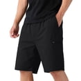 thumbnail image 3 of VV AVEORS Mens Stretch Golf Shorts With Zipper Pockets Lightweight Dress Casual Outdoor Hiking Long Bermuda Work Shorts Black XL, 3 of 5