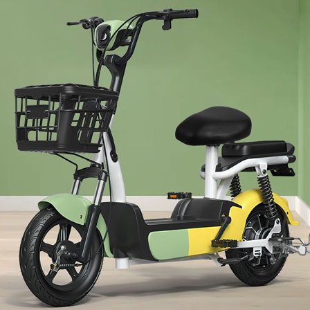 WEAVILUX Comfortable Electric Bike Seat Black PU Iron Frame High Weight Capacity for Scooter