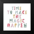 thumbnail image 2 of Straatsma, Leah 12x12 Black Modern Framed Museum Art Print Titled - Time to Make The Magic Happen, 2 of 5