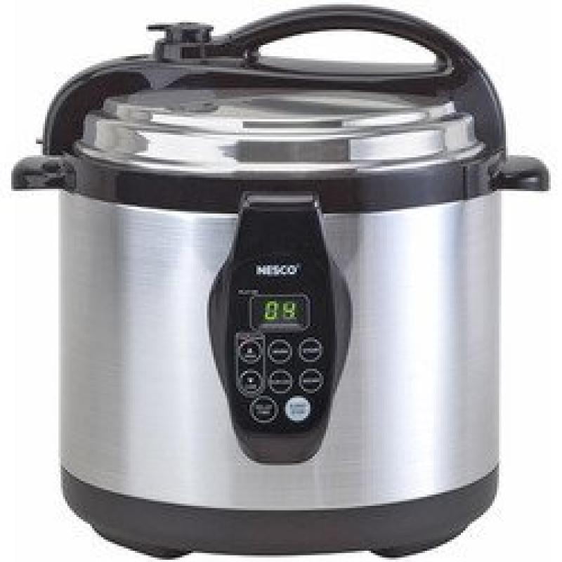 Nesco 6Quart Stainless Steel Pressure/ Slow Cooker and Steamer