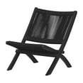 thumbnail image 2 of South Shore Balka Wood and Rope Lounge Chair, in Black, 2 of 12