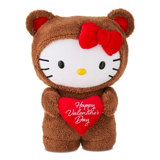 Valentines Day Greeter Plush Toys Hello Kitty as Bear Sanrio