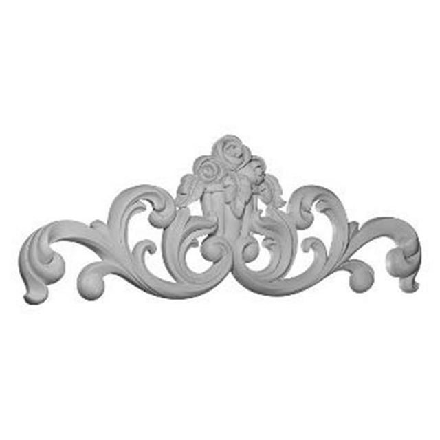 Ekena Millwork ONL35X12X02FB 35.12 In. W X 12.5 In. H X 2.12 In. P Architectural accent - Flower Basket Center Onlay
