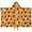 Cats and Pumpkins, variant on Classic Halloween Icons Pattern Hooded Bath Towel，50"x30" for Ages 3 To 12 Kids, Quick Dry Lightweight Soft Microfiber Hood Beach Towel Cover Up for Kids