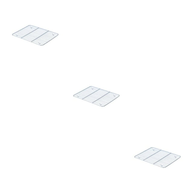 Guardoinrt Stainless Steel Tray Space-saving And Widely Used Food Storage And Baking Easy Access Food Storage Tray Baking Pan Tray 304net rack small 3Set
