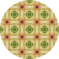 thumbnail image 1 of Ahgly Company Machine Washable Indoor Round Transitional Dark Golden Rod Brown Area Rugs, 6' Round, 1 of 7