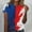 B233 Red short sleeve shirts for women clearance under $5, variant on Women Tops under $5! Cagogo 4th of July Blouses for Womens Short Sleeve Patriotic Graphic Crewneck Tunics American Flag Stars Stripes Independence Day Summer Blouses Outfits