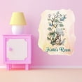 thumbnail image 3 of Personalized Watercolor Decal Living Room Wall Decal for Family Pink Watercolor Background Floral Design Cute Custom Name Décor - Size: 16 In x 20 In, 3 of 5