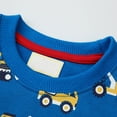 thumbnail image 5 of Gubotare Toddler Sweatshirt Plain Kids Toddler Sweatshirts Long Sleeve Fall Pullover Sweatshirts Tops Soft Boys Top Size 4T 5T (Blue,4-5 Years), 5 of 7