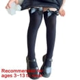 thumbnail image 3 of 2. Soft Baby Girls Knee Socks with Bowknot Detail, Stylish Stockings for 3-13 Years, 3 of 9