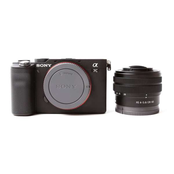 Sony Alpha a7C Mirrorless Camera w/ 28-60mm Lens (Black) (International Model) – 13PC Bundle Includes SanDisk 64GB Extreme PRO, Digital Slave Flash, Tripod & More
