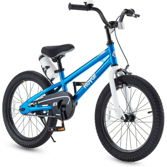 Royalbaby Freestyle 18" Kids Bicycle for Boys Girls, Ages 6-9 Years, Blue