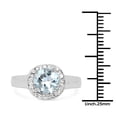 thumbnail image 3 of 2.37 Carat Genuine Blue Topaz and White Topaz .925 Sterling Silver Ring, 3 of 5