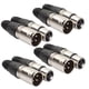 thumbnail image 3 of 8pcs MIC Cable Terminal 4 Male 4 Female 3Pin Microphone Plug for Power Amplifier, 3 of 9