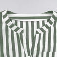 thumbnail image 7 of BLVB Button down Shirts for Women Short Sleeve Summer Tops V Neck Striped Blouses Business Dressy Casual Outfits, 7 of 7