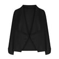 thumbnail image 4 of SROBPTY Womens Jackets, Blazer for Women, Women's Fashion Casual Solid Long Sleeve Suit Jacket Black,XXXL, 4 of 4